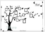 Large 200x250cm Black 3D DIY Photo Tree Wall Stickers PVC Family Wall Decals Home Decor