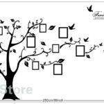 Large 200x250cm Black 3D DIY Photo Tree Wall Stickers PVC Family Wall Decals Home Decor