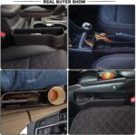 Set Of 2 Car Seat Storage Box, Car Slit Pocket Gap Organizer for Left & Right Seats (26 x 17cm) - Image 3