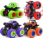 Monster Truck Toy for Kids | Friction Push & Go High Speed Off-Road Vehicle with Big Wheels & Shock Absorber | No Battery Kids Car Toy