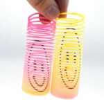 12Pcs Rainbow Smile Magic Springs Toys for Kids Party Favors Anti Stress Spring Coil Toy - Image 3