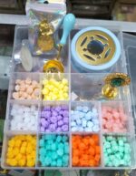 Wax Seal Stamp Kit Set with 3 Brass Stamps Spoon Candle Heating Stand 10 Color Wax Beans - Image 4