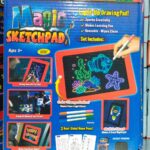 Magic Pad Light Up Glow Drawing Board LED Sketch Tablet for Kids 8 Light Effects