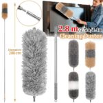 280 cm Telescoping Duster, Extendable 100‑inch Microfiber Duster with Bendable Head for Ceiling Fans, Blinds & High‑Reach Cleaning - Image 5