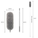 280 cm Telescoping Duster, Extendable 100‑inch Microfiber Duster with Bendable Head for Ceiling Fans, Blinds & High‑Reach Cleaning - Image 3