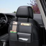 Multifunction Small Objects Car Seat Organizer, Car Storage Organizer, Car Seat Side Organizer, Car Back Protectors, Premium PU Car Storage Bag