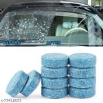 Car Windshield Cleaner Effervescent Tablet, 10 Pcs Solid Glass Cleaner Tablet, Automobile Windscreen Spray Cleaner, Universal Car Wiper Fluid Tablet with Anti-Aging Lubricant - Image 4