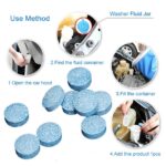 Car Windshield Cleaner Effervescent Tablet, 10 Pcs Solid Glass Cleaner Tablet, Automobile Windscreen Spray Cleaner, Universal Car Wiper Fluid Tablet with Anti-Aging Lubricant - Image 3