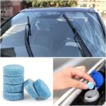 Car Windshield Cleaner Effervescent Tablet, 10 Pcs Solid Glass Cleaner Tablet, Automobile Windscreen Spray Cleaner, Universal Car Wiper Fluid Tablet with Anti-Aging Lubricant