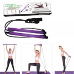 Portable Pilates Studio Yoga Gym Exercise Resistance Band Elastic Home Pilates Bar Stick Fitness Rope for Home, Gym & Travel Workouts (Random Colours) - Image 3