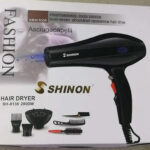 Shinon Hair Dryer 2000W Professional Blow Dryer with Complete Accessories for Salon & Home Use (Black)