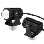 Mini Driving Fog Light 20W Dual Color White Yellow LED Auxiliary Light for Car Motorcycle