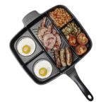 5 in 1 Multifunction Breakfast Frying Pan Non Stick Divided Grill Skillet Pan