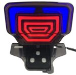 LED Fancy Tail Light for 70cc & 125cc Bikes with DRL, Dynamic Scanning Indicators & Stop Light - Image 2