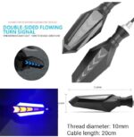 4PCS Bike Lava DRL Slide Arrow Indicators Red & Yellow Running Style for Universal Bikes - Image 5