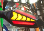 4PCS Bike Lava DRL Slide Arrow Indicators Red & Yellow Running Style for Universal Bikes - Image 2