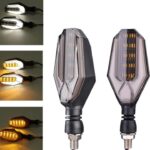 4PCS Universal LED Motorcycle Indicators with DRL & Yellow Turn Signal | 12V Bike Parking Lights for Honda, Yamaha, Suzuki & 70cc Bikes
