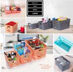 Pack of 3 Smile Storage Organizer Baskets | Multipurpose Plastic Baskets for Kitchen, Bathroom & Home - Image 5