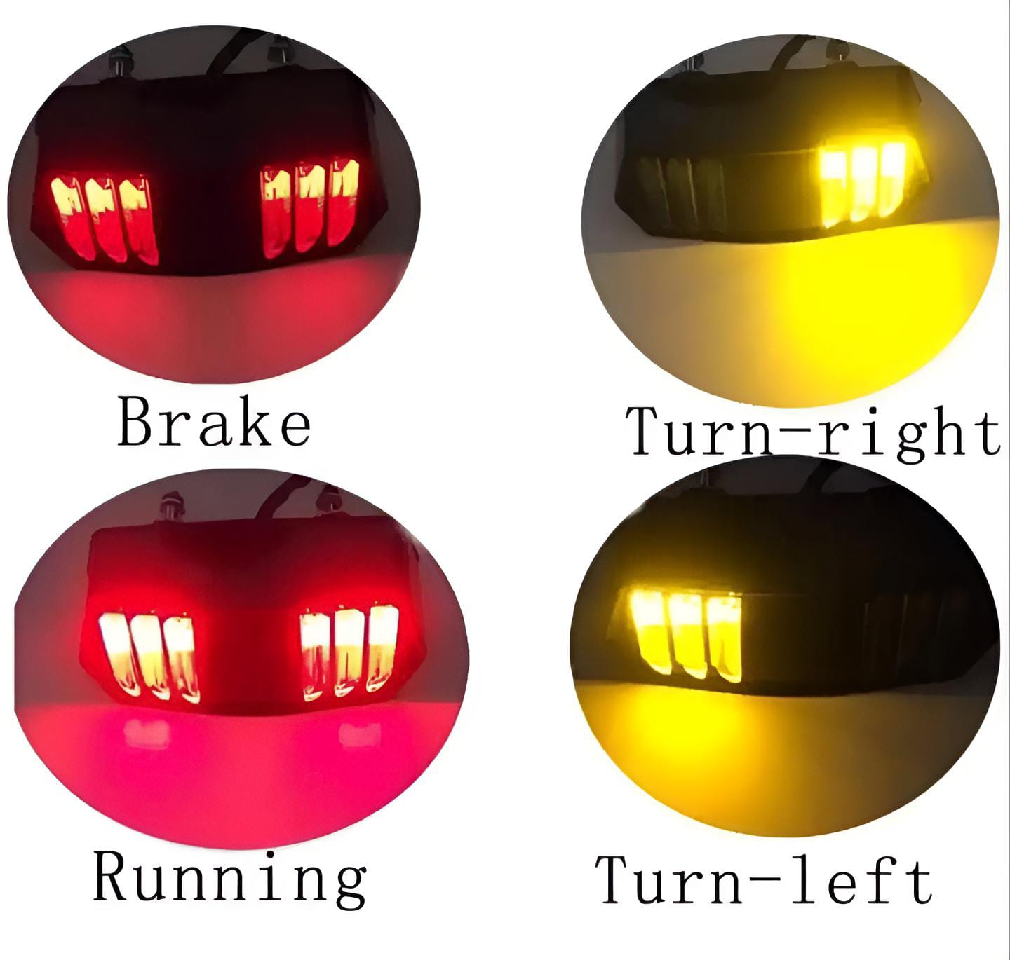 Universal Motorcycle Back Light with Indicator DRL Audi Style LED Tail Light 12V Universal Motorcycle Back Light with Indicator DRL Audi Style LED Tail Light 12V