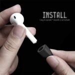 Anti Lost Silicone Earphone Rope Holder for AirPods 55CM Black and White Combo - Magnetic Neck Strap Cord String for Wireless Bluetooth Headphones Pakistan - Image 3