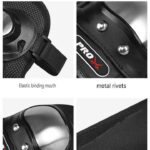 Motorcycle Stainless Steel Knee & Elbow Pads Protective Riding Gear 4PCS for Men