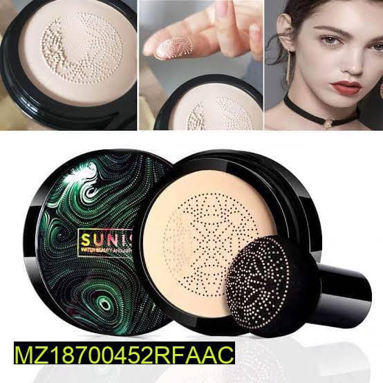 Sunisa 3 In 1 Air Cushion Foundation BB & CC Cream – Waterproof Full Coverage Concealer with Natural Dewy Finish