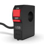 Universal Motorcycle Handlebar USB Charger Switch | 5V 2A USB Port with On/Off Light Switch for Bikes - Image 5