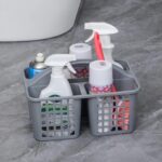 Plastic Bathroom & Kitchen Storage Basket with Compartments | Portable Shower Caddy Organizer with Handle - Image 4