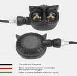 Pack of 2 Owl Style Dual Color Motorcycle LED Headlights | Driving Light, Fog Lamp & Auxiliary Bike Light for All Motorcycles (Random Color) - Image 4