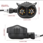 Pack of 2 Owl Style Dual Color Motorcycle LED Headlights | Driving Light, Fog Lamp & Auxiliary Bike Light for All Motorcycles (Random Color) - Image 3