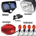 CD125 Bike Parts Set for All CD125 Motorcycles | Meter, Headlight, Backlight, Indicators & Footrest Kit