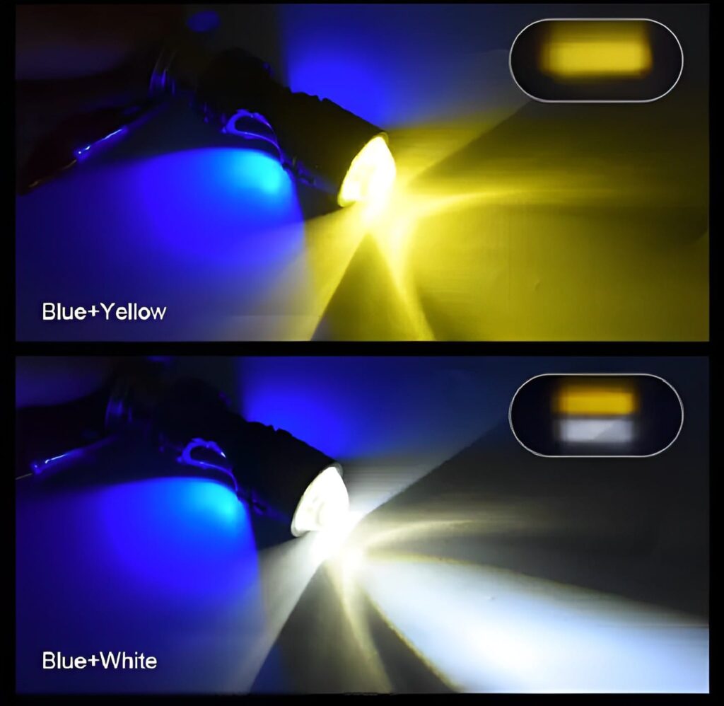 Shop 5-Function LED Motorcycle Headlight Bulb Online at Best Price in Pakistan. Upgrade your bike with bright white and yellow lighting modes, multiple flashing functions and enhanced visibility for daily riding.