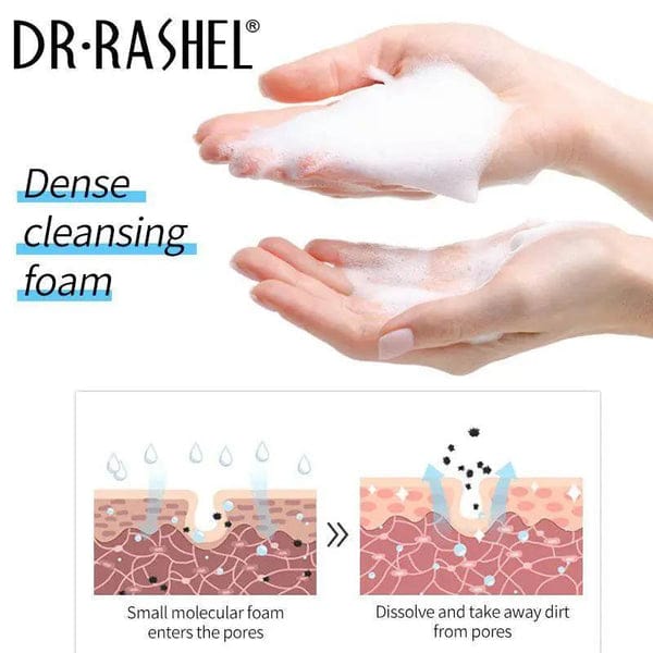 Dr Rashel Hyaluronic Acid Moisturizing Face Wash 100g - Hydrating Deep Clean for Dry Sensitive Skin | Non-Drying Daily Cleanser