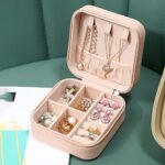 Travel Leather Pocket Jewellery Organizer Box Compact Jewelry Storage Case - Image 5
