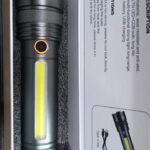 USB Rechargeable BL-C27 Multifunctional LED Flashlight with COB & TG Zoom Light Type-C Charging Torch