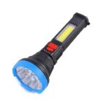 JX-1106C High Brightness LED Flashlight, USB Rechargeable Portable Torch with Charging Cord, Durable Compact Flashlight for Camping Hiking and Emergency Use - Image 3