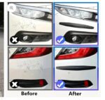Car Bumper Protector Strip Guard Corner Protection Strips Scratch Auto Car Anti Collision Car Corner Bumper (Color White) – 2‑Pc - Image 3