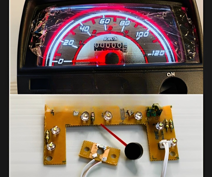 Honda CG125 Speedometer LED Glow Kit with Glowing Needle | Meter Light Upgrade for Honda CG 125