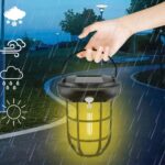 Solar Wall Lights Outdoor Waterproof LED Camping Lantern with Motion Sensor & 3 Lighting Modes - Image 4