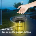 Solar Wall Lights Outdoor Waterproof LED Camping Lantern with Motion Sensor & 3 Lighting Modes - Image 3