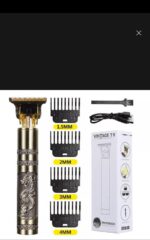 Metal Body Vintage T9 Trimmer and Hair Clipper Cutting Machine For Men Dragon Design Golden Color Trimmer - Image 5