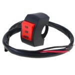 Universal Motorcycle Handlebar On/Off Switch 12V Double Button Control Switch for Bikes, ATVs & Motorcycles