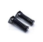 Pack of 2 Fancy Spring Footrest for CD 70 & CG 125 | Universal Motorcycle Passenger Paidan Foot Pegs - Image 2