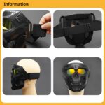 Motorcycle Skull Mask with Goggles – Windproof Full Face Skeleton Protective Mask for Cycling, Riding & Outdoor Sports - Image 3