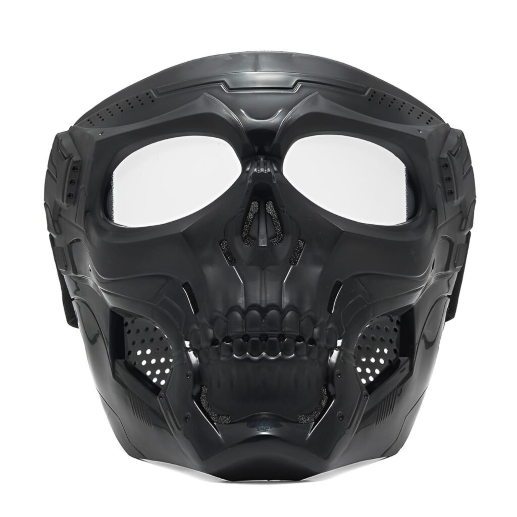 Motorcycle Skull Mask with Goggles – Windproof Full Face Skeleton Protective Mask for Cycling, Riding & Outdoor Sports