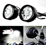 2 Pcs 6 LED Motorcycle Headlight Assist Lamp with Switch – Universal Auxiliary Driving Lights for CD70, CG125 & All Bikes