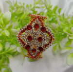 Imported Royal Elegance Sapphire Bracelet Regal Design Golden Bracelet for Girls and Women