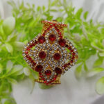 Imported Royal Elegance Sapphire Bracelet Regal Design Golden Bracelet for Girls and Women