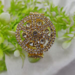 Imported Radiant Crystal Golden Wheel Bracelet Adjustable Elegant Jewelry for Girls and Women