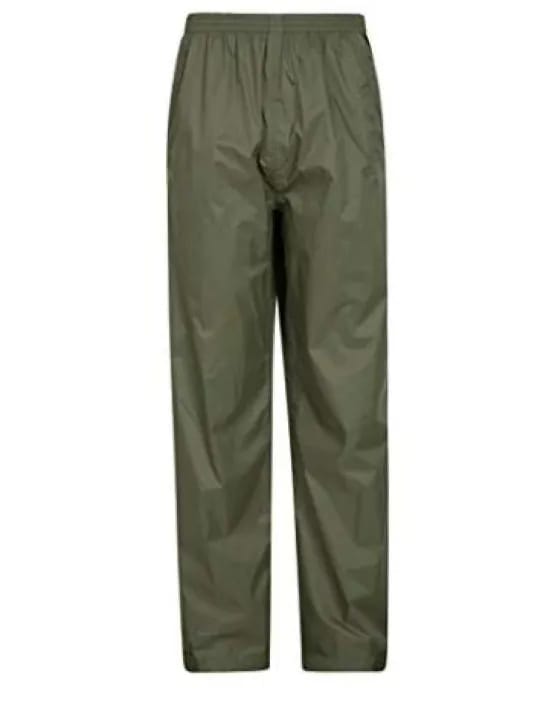 Men's Waterproof Rain Pants – Parachute Fabric Rain Trousers for Bike Riding, Travel & Outdoor Use (Random Color)